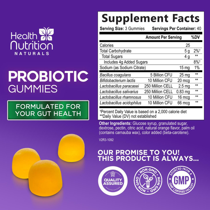 Probiotic Gummies 5 Billion CFU
