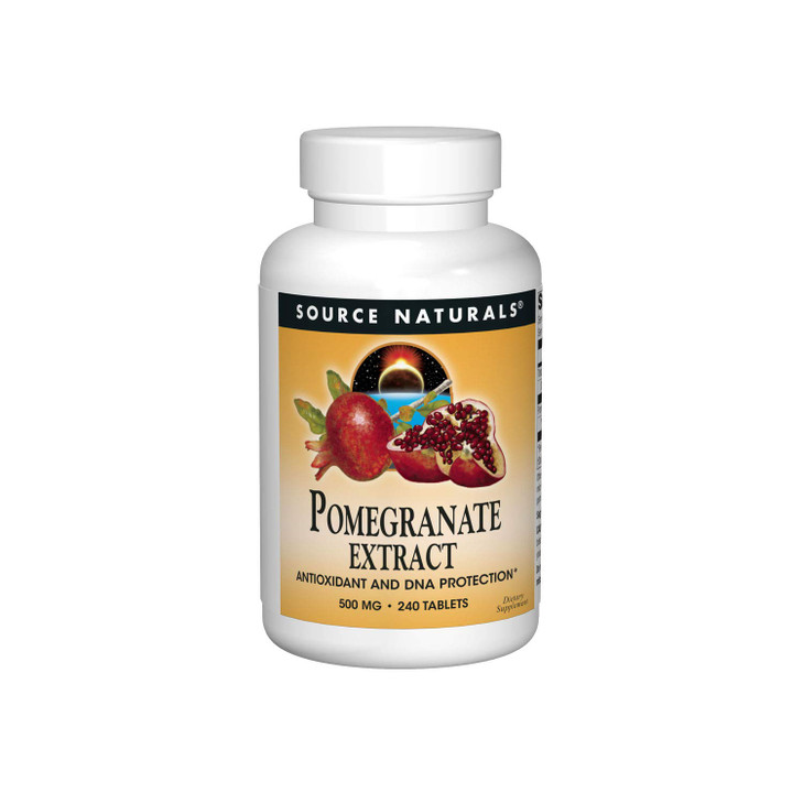 Source Naturals Pomegranate Extract, Antioxidant and DNA Health*, 500 mg