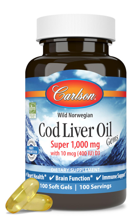 Carlson - Cod Liver Oil, Super 1000 mg
