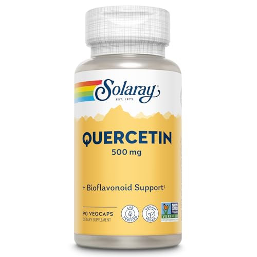 SOLARAY Quercetin 500mg Capsules - Antioxidants Supplement