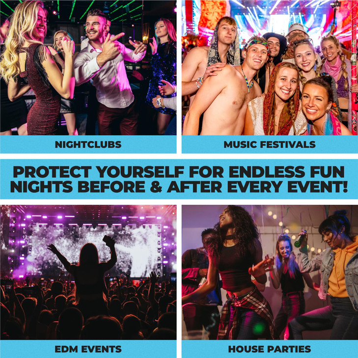 Hydralit Rave Recovery Aid Vitamins After Party Relief Pills Music Festival