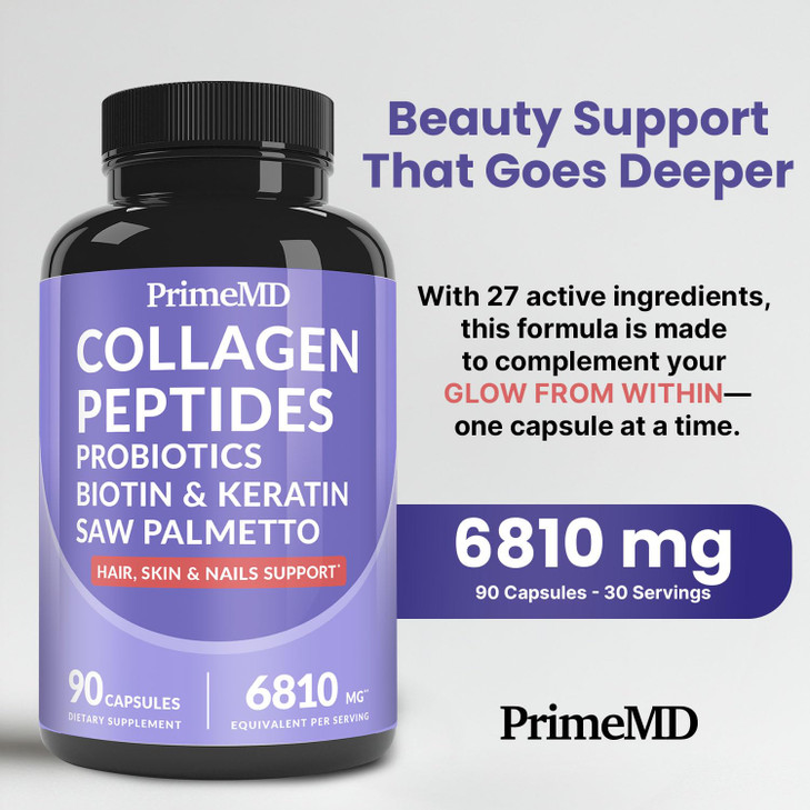 27-in-1 Hair Skin and Nails Vitamins (6810mg) with Biotin 10000mcg