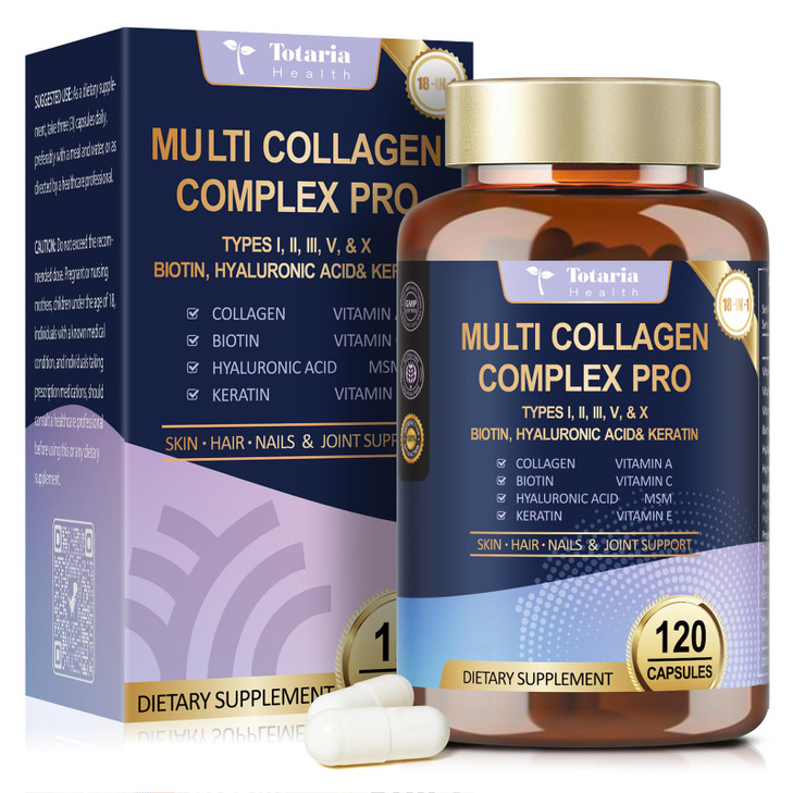 18-in-1 Collagen Pro with Hyaluronic Acid, Keratin, Biotin, VIT A C & E