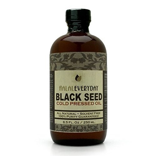 Pure and Cold Pressed Black Seed Oil - 8 oz Glass Bottle