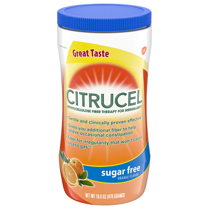 CITRUCEL Sugar Free Fiber Powder for Occasional Constipation Relief