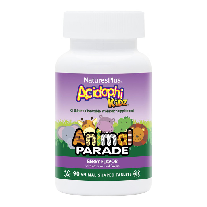 NaturesPlus Animal Parade AcidophiKidz, Berry Flavor