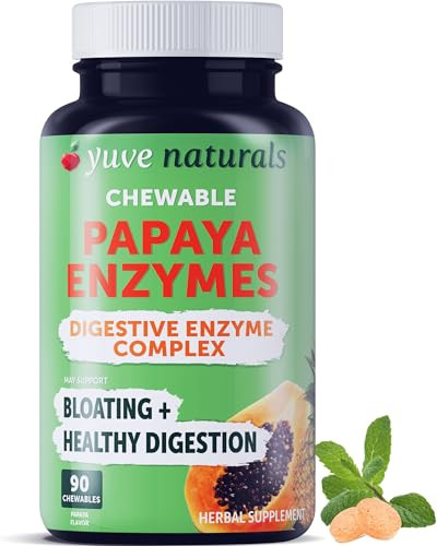 Yuve Naturals Chewable Papaya Enzymes