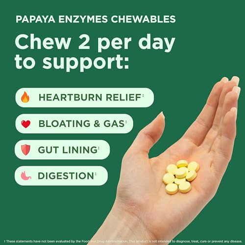 Yuve Naturals Chewable Papaya Enzymes