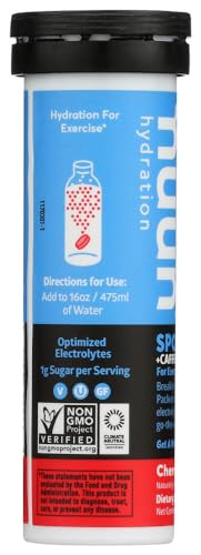 Nuun Energy: Cherry Limeade Electrolyte + Caffeine Tablets (3 Tubes of 10 Tabs)
