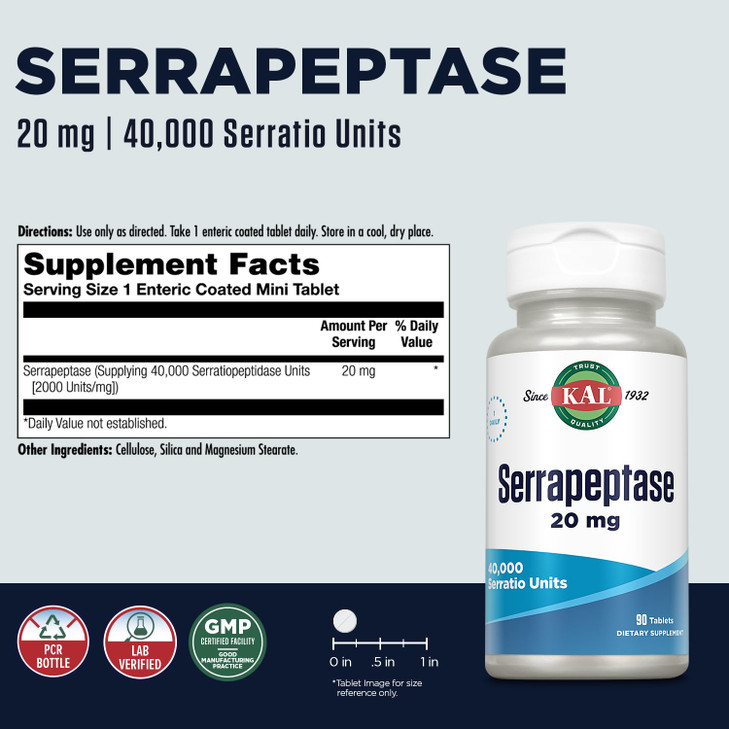 KAL Serrapeptase 20 mg