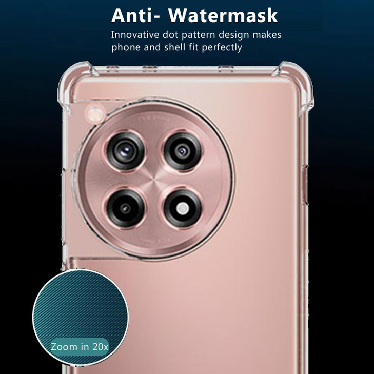 Zeking for OnePlus Ace 3 5G Case, OnePlus 12R Case, Crystal Clear Transparent Reinforced Corners TPU Shock-Absorption Flexible Case Cover for OnePlus