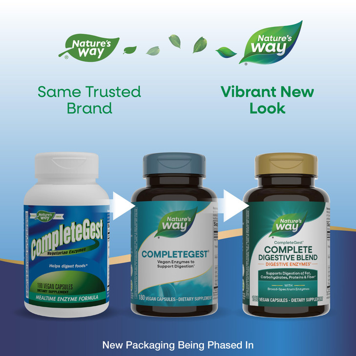 Nature's Way CompleteGest, Complete Digestive Blend, Vegan Enzymes, Supports