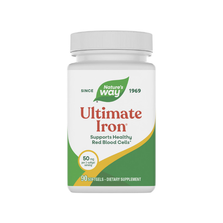 Natures Way Ultimate Iron, Supports Healthy Red Blood Cells,* Supports Cellular