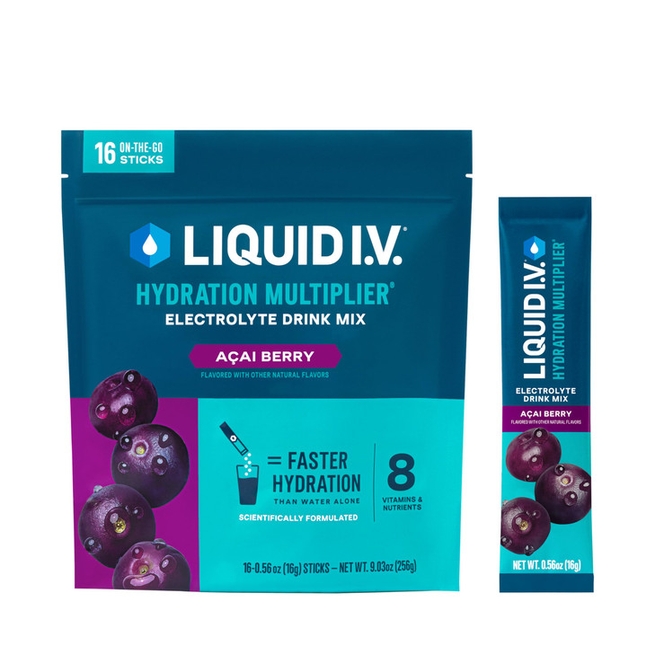Liquid I.V. Hydration Multiplier - Acai Berry - 1 Pack (16 Servings)
