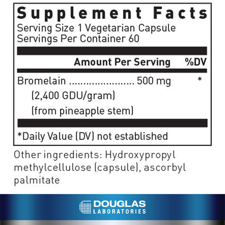 Douglas Laboratories Bromelain - 500 mg - Supports Musculoskeletal System