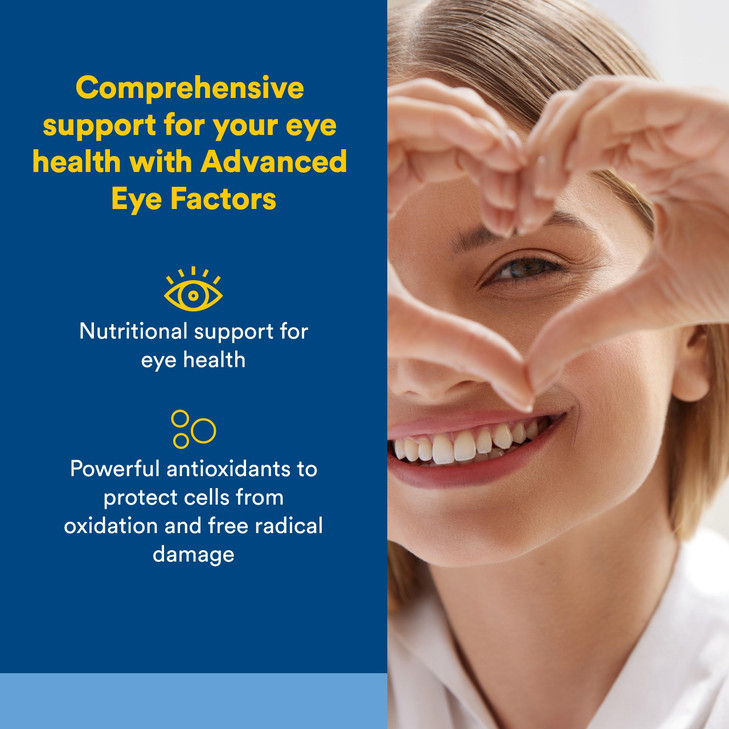 Natural Factors, Advanced Eye Factors, Antioxidant Support for Healthy Vision