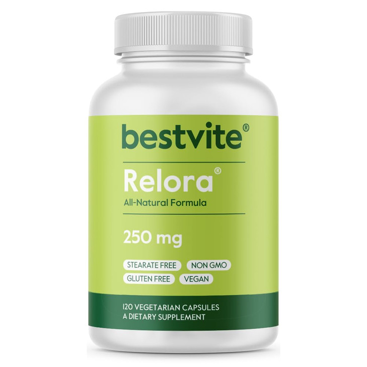 BESTVITE Filler-Free Relora 250mg (120 Vegetarian Capsules)