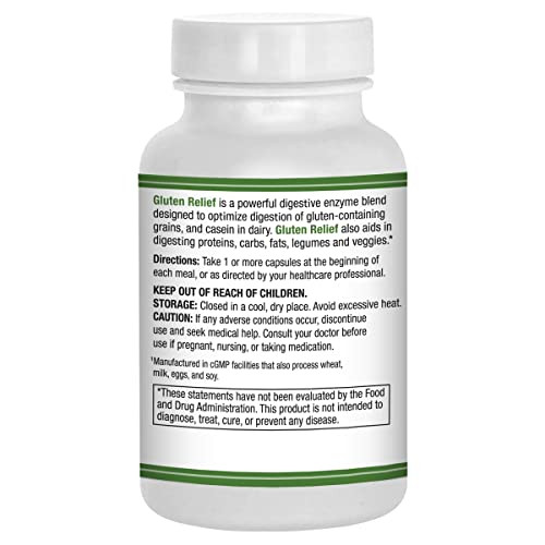 Gluten Relief Plus - 90 Vegetarian Capsules - Gluten Digestion Support