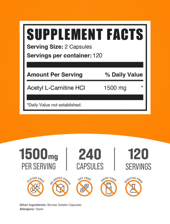 BulkSupplements.com Acetyl L-Carnitine Capsules