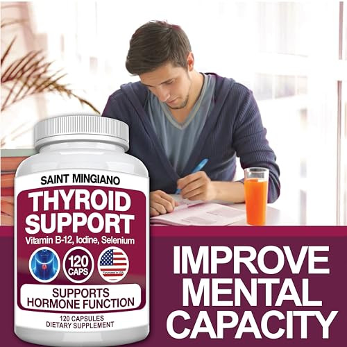 Saint Mingiano Thyroid Support Supplement with Iodine |120 Capsules to Help Body