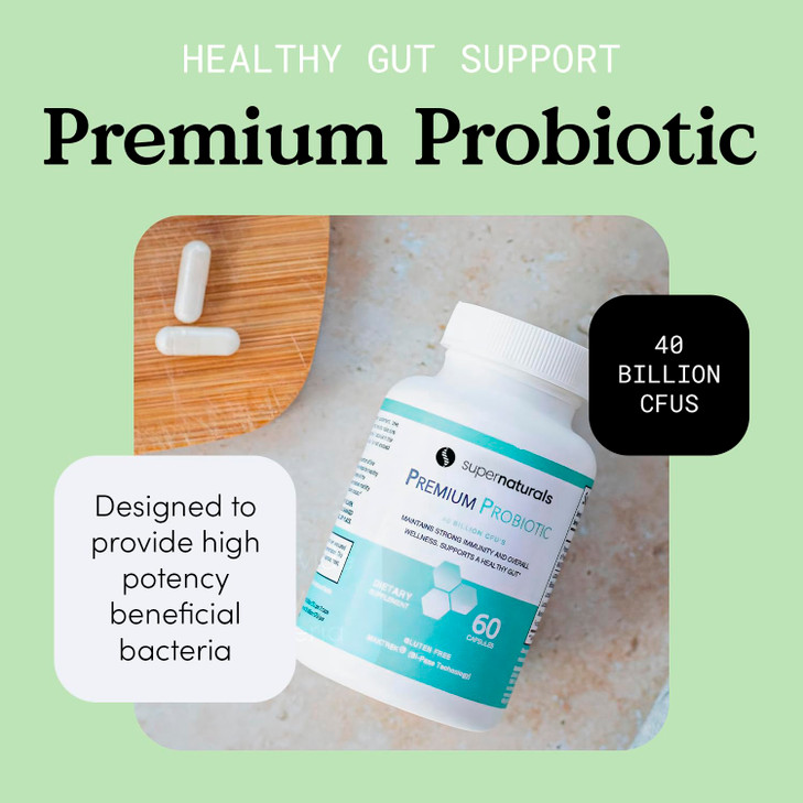 Premium Probiotics, 40 Billion CFU Probiotics for Digestive Health, Made