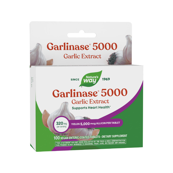 Nature's Way Garlinase 5000, Garlic Extract, Supports Heart Health*, Odorless