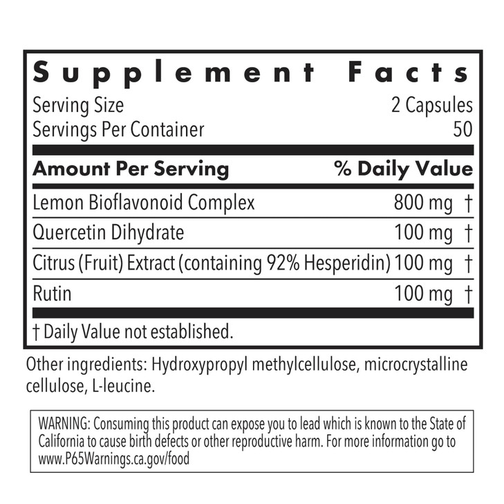 Nutricology Quercetin Bioflavonoids