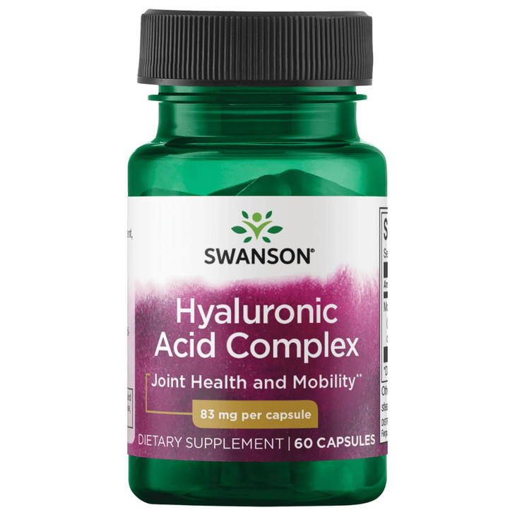 Swanson High Potency Hyal-Joint Hyaluronic Acid Complex 83 Milligrams 60
