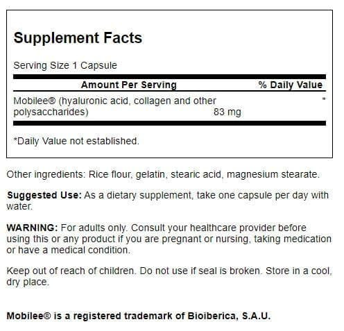 Swanson High Potency Hyal-Joint Hyaluronic Acid Complex 83 Milligrams 60