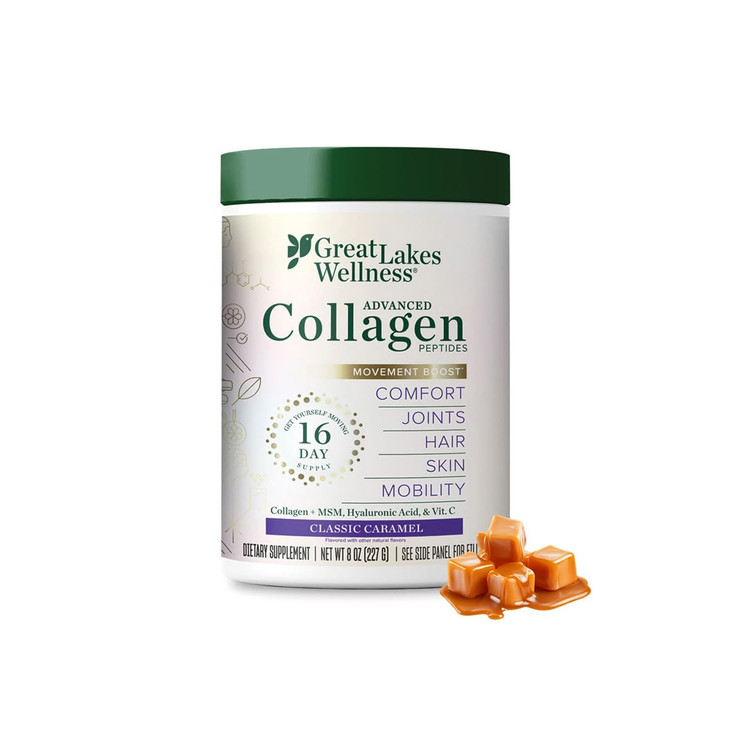 Great Lakes Wellness Movement Boost Advanced Collagen Peptides Powder with MSM
