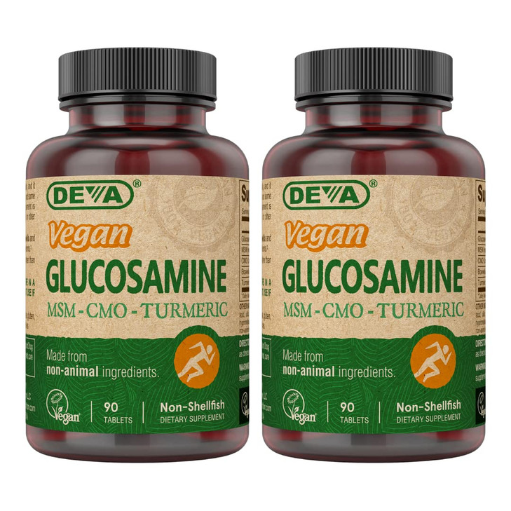 DEVA Vegan Glucosamine-MSM-CMO & Turmeric Supplement