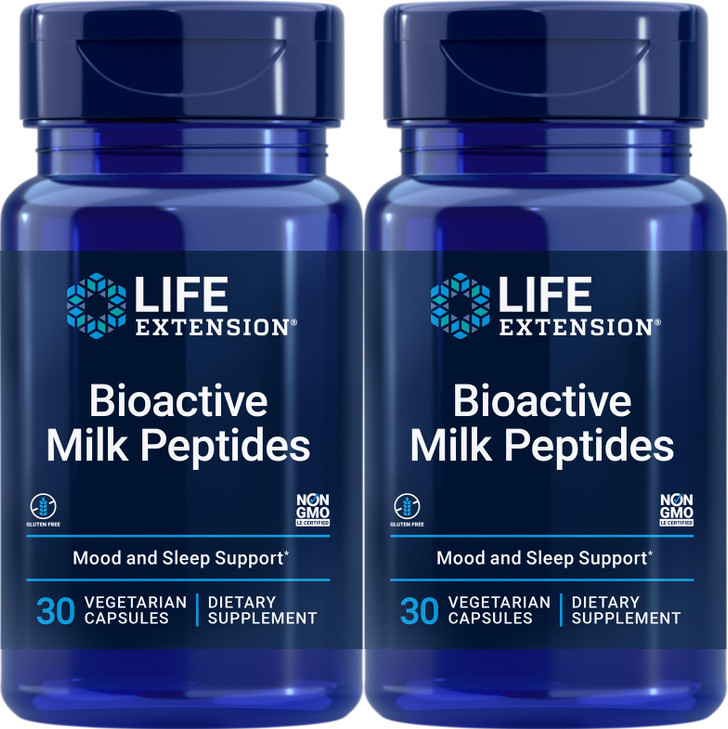 Life Extension Bioactive Milk Peptides, 30 Vegetarian Capsules (Pack of 2)