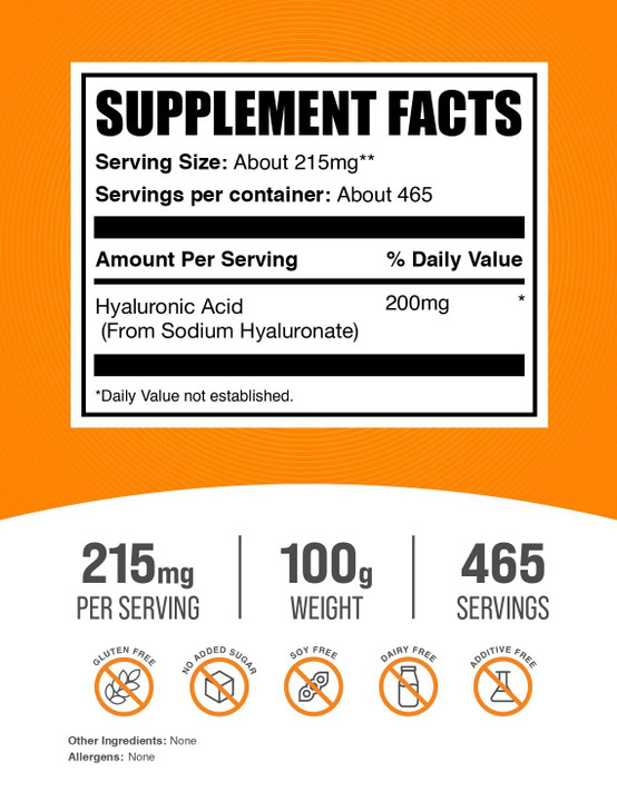 BulkSupplements.com Hyaluronic Acid Powder