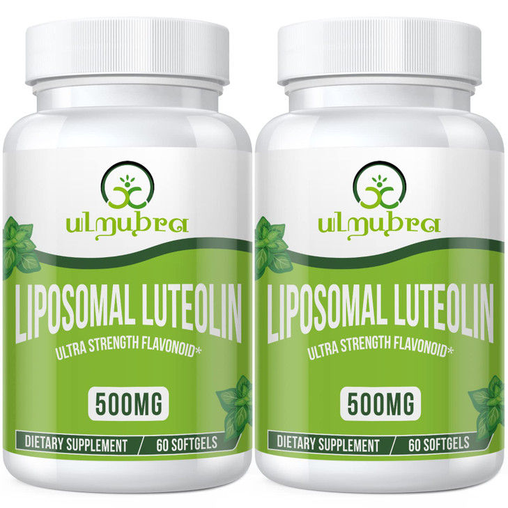 Ulmubra Liposomal Luteolin 500MG, Maximum Absorption, Potent Flavonoid, 120