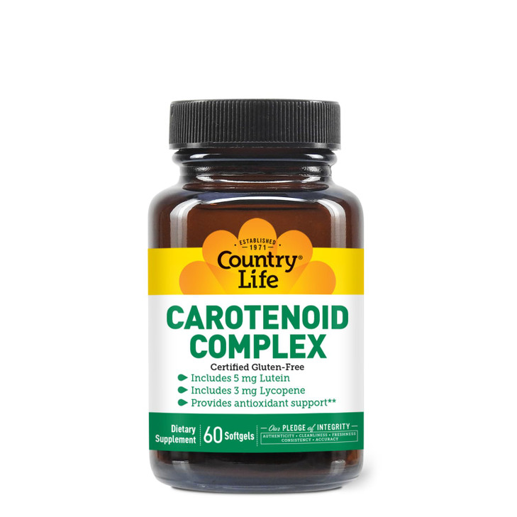 Country Life Carotenoid Complex with Lutein, Lycopene and Astaxanthin, 60