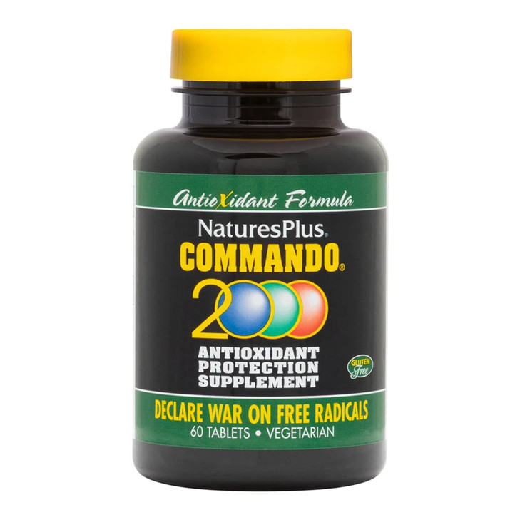 Natures Plus Commando 2000-60 Tablets - Antioxidant Protection