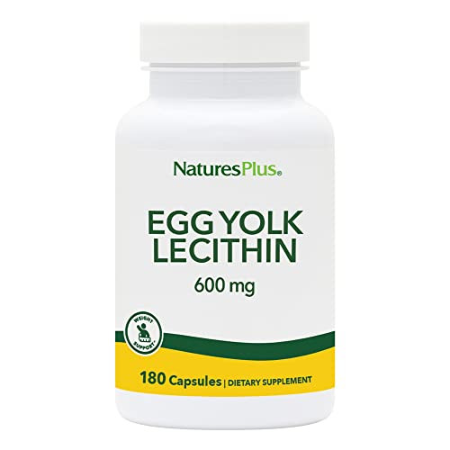 NaturesPlus Egg Yolk Lecithin - 600 mg, 180 Capsules