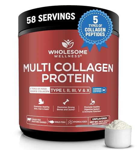 Wholesome Wellness Premium Multi Collagen Peptides Powder