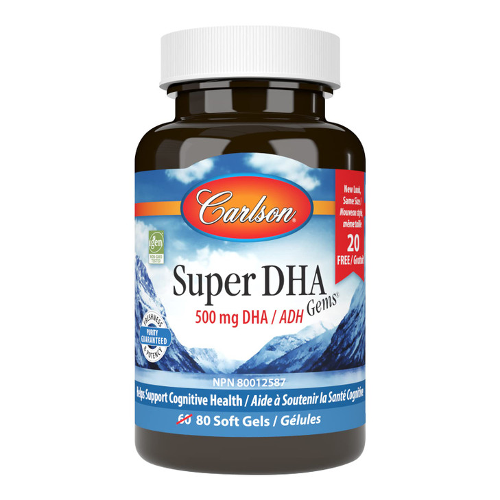 Carlson - Super DHA Gems, 500 mg DHA