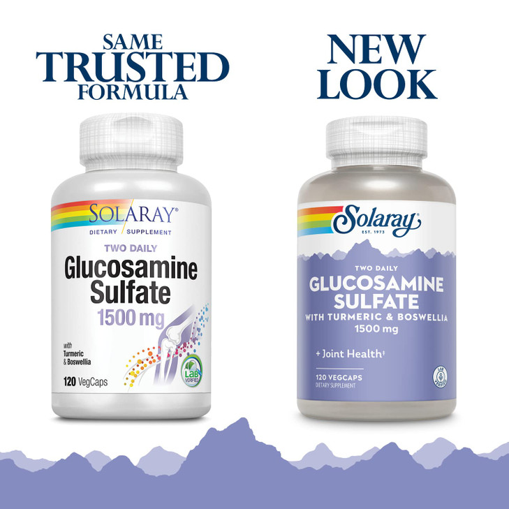 SOLARAY Glucosamine Sulfate 1500 mg, 2 Daily