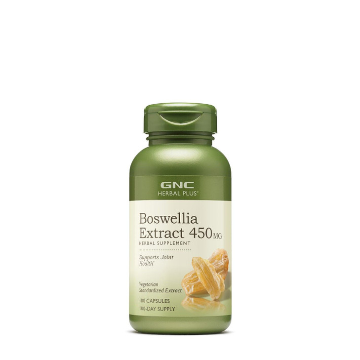 GNC Herbal Plus Boswellia Extract 450mg Supplement, Vegetarian, Supports Joint