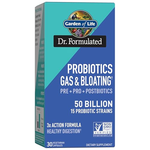 Garden of Life Dr. Formulated Pre, Post & Probiotics Gas & Bloating Once Daily