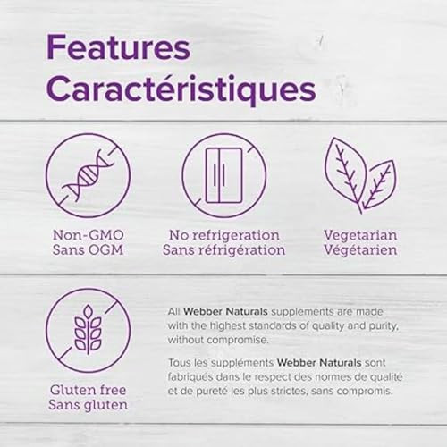 Webber Naturals Probiotic 10 Billion 5 Probiotic Strains, 40 Vegetarian Capsules
