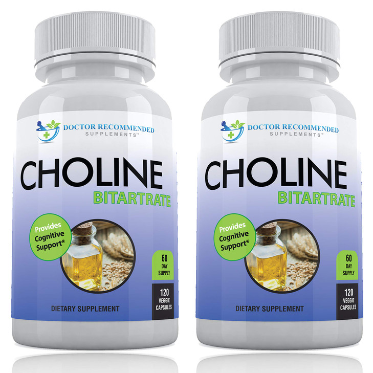 Premium Choline - 500 mg - 120 Veggie Capsules