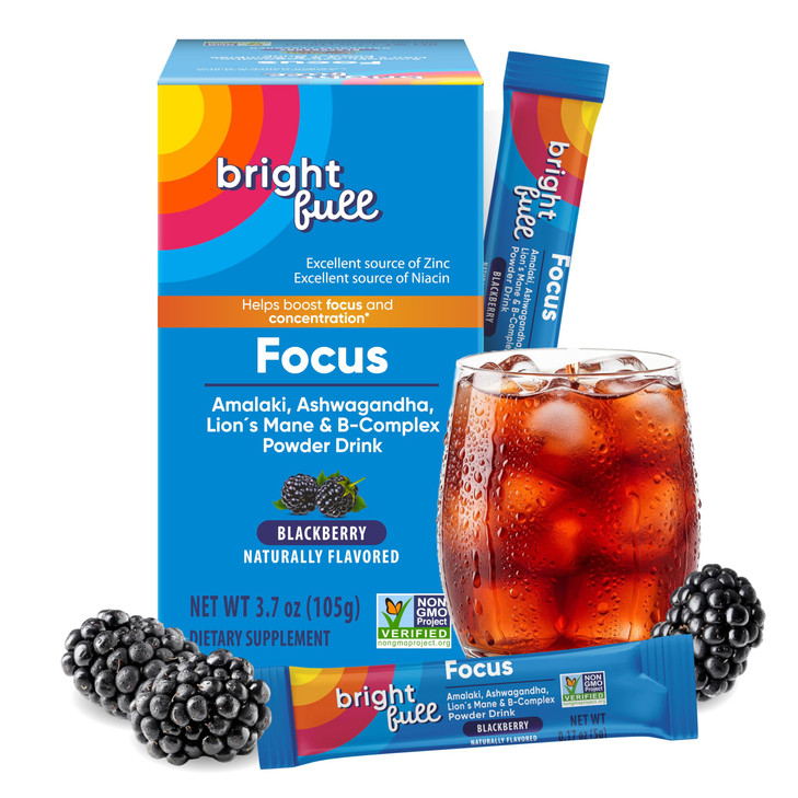 BRIGHTFULL Supplement Focus Sugar Free Dietary Supplement Drink Mix