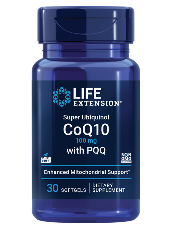 Life Extension Super Ubiquinol CoQ10 with PQQ, coenzyme Q10, pyrroloquinoline