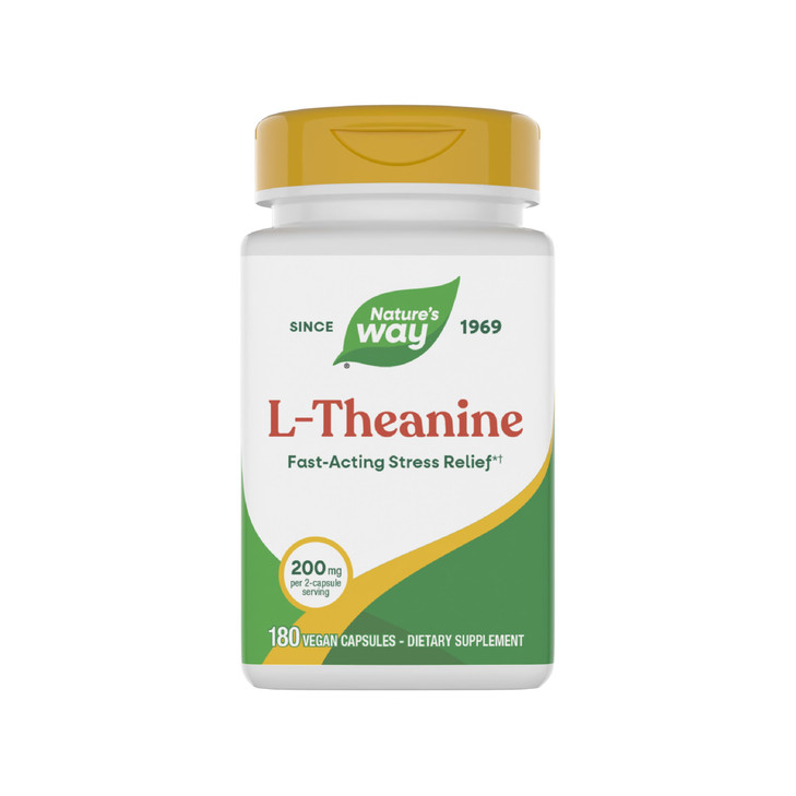 Nature's Way L-Theanine, Stress Support*, Promotes Relaxation*, 200 mg per