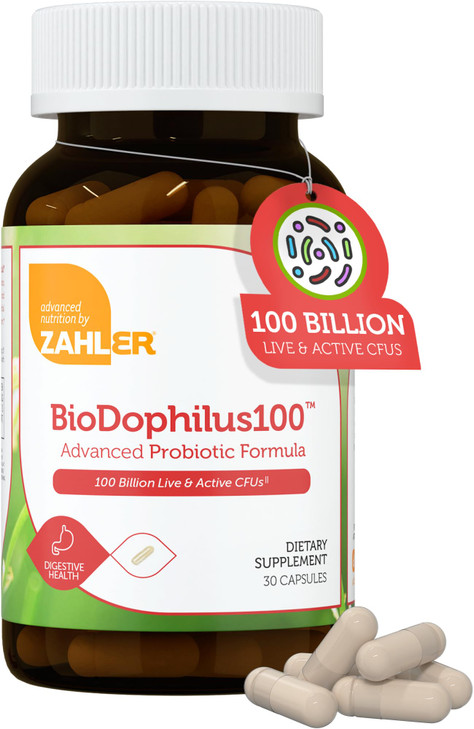 Zahler BioDophilus100-100 Billion Probiotic