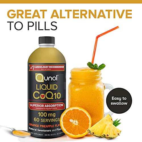 Qunol Liquid CoQ10 100mg, Superior Absorption Natural Supplement Form