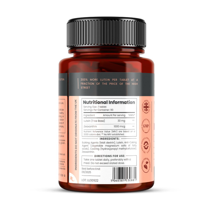 pureclinica Lutein 30mg with Zeaxanthin 1000mcg